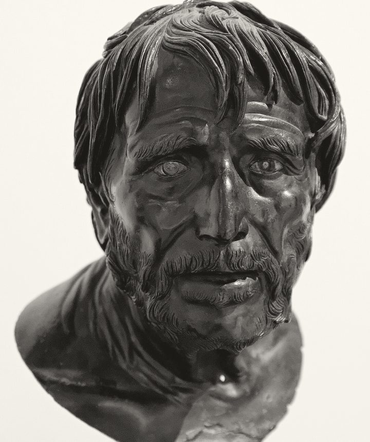 The bronze long called Pseudo-Seneca, for centuries imagined as the face of ancient satire
